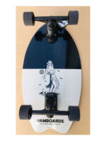 HAMBOARDS TWISTED FIN SURFSKATE 26″ SKATEBOARD LONGBOARD - Buff