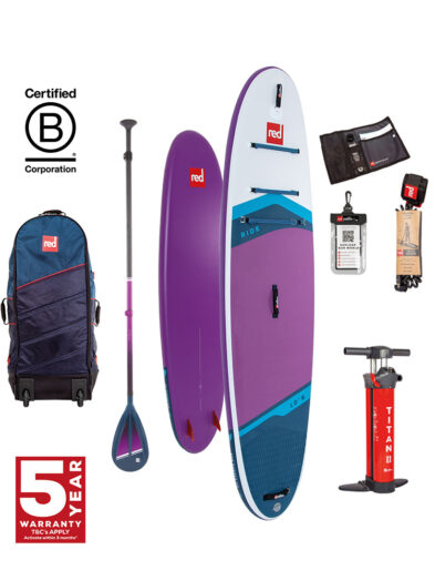 Red Paddle Co 106 Purple with Cruiser Tough Paddle